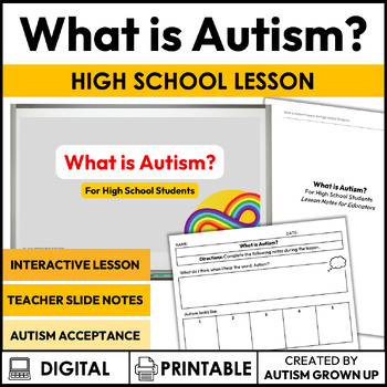 Preview of What is Autism? | For High School | Autism Acceptance Month
