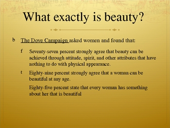 Preview of "What is Beauty?" Powerpoint