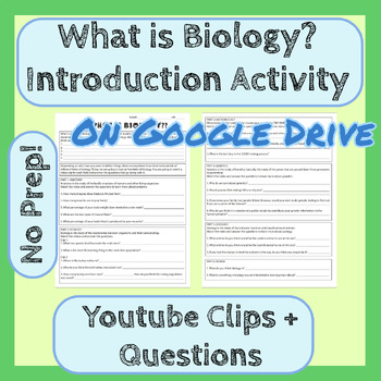 Preview of What is Biology?? Introduction Assignment on GOOGLE DRIVE
