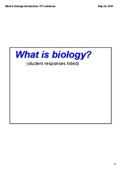 Preview of What is Biology and the Scientific Method (Smart Board)