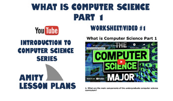 Preview of What is Computer Science Major? (Worksheet/Video Series #1 of 15)