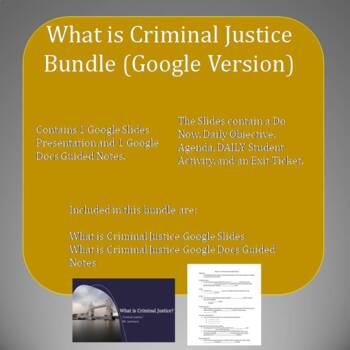 Preview of What is Criminal Justice - Google Version