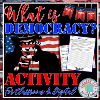 Preview of What is Democracy Activity