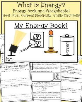 Preview of What is Energy? My Energy Book and Worksheets | Distance Learning