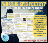 What is Epic Poetry Bundle PowerPoint with Worksheet Packet