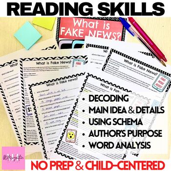 What is Fake News? Reading Comprehension Worksheets by Metacognitive ...