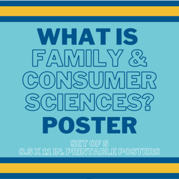 Preview of What is Family and Consumer Sciences? Poster