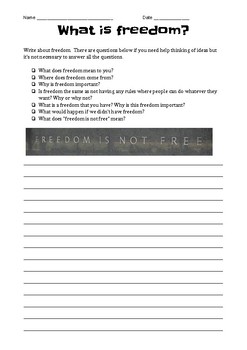 essay prompts about freedom