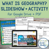 What is Geography Slideshow and Activity for Google Drive and PDF