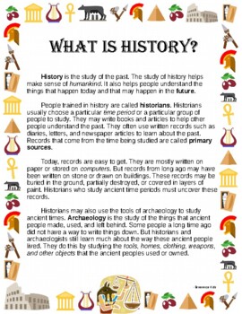 Preview of What is History? Intro + Definition of History