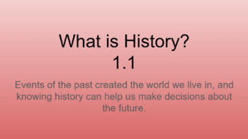 Preview of What is History?- McGraw Hill Fill in The Blanks PowerPoint EDITABLE