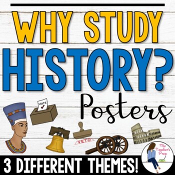 Preview of What is History? Why Study History? Classroom Posters Bundle