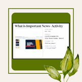 What is Important News- Activity