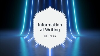 Preview of What is Informational Writing? PowerPoint
