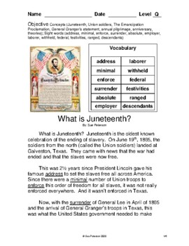 what is juneteenth by sue peterson teachers pay teachers