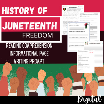 Preview of What is Juneteenth? Reading Comprehension, Informational & Writing Google Slides