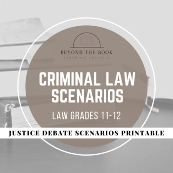 Preview of What is Justice? Scenario-Based Activity for Law & Philosophy