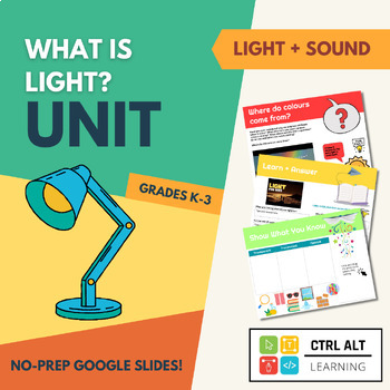 Preview of What is Light HyperDoc - Grade 1 BC Science