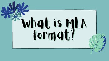 Preview of What is MLA format?