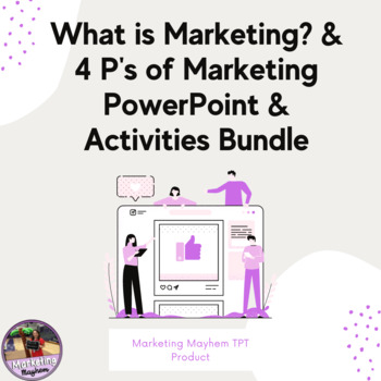 Preview of What is Marketing & 4 P's of Marketing PowerPoint and Activities Bundle