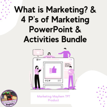Preview of Marketing Basics & 4 P's of Marketing PowerPoint and Activities Bundle
