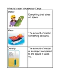 What is Matter? Vocabulary cards