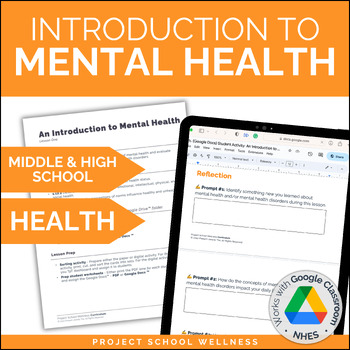 Preview of What is Mental Health? A High School Health Lesson Plan