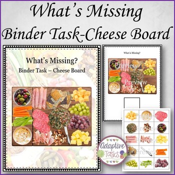 What is Missing? Binder Task-Cheese Board