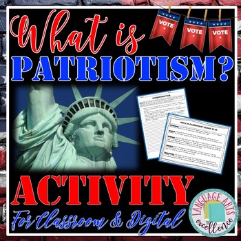 Preview of What is Patriotism Activity