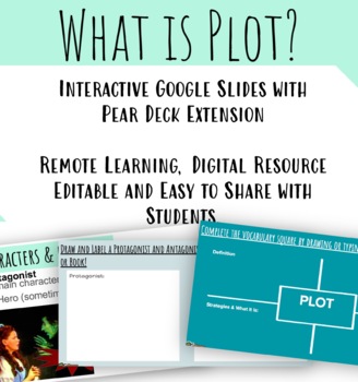 Preview of What is Plot? Google Slides with Pear Deck Interactive Notes
