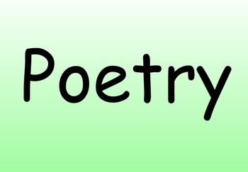 Preview of What is Poetry?
