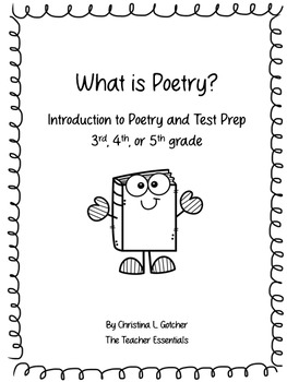 Preview of What is Poetry? Introduction to Poetry, STAAR Test Prep, 3rd, 4th, and 5th, 