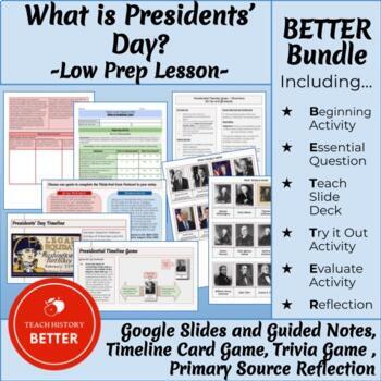 Preview of What is Presidents’ Day? - Low Prep Lesson 