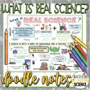 Preview of What is Real Science?  Doodle Notes & Quiz