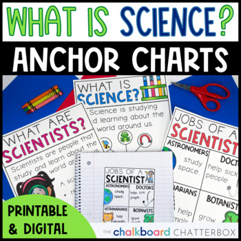 Preview of What is Science? and Scientist Anchor Charts | First and Second