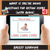 What is She/He doing questions for action verbs (Boom Deck
