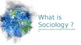 What is Sociology? PowerPoint/Notes