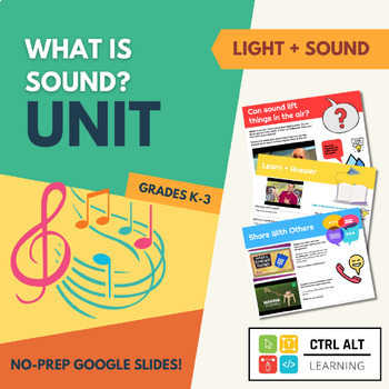 Preview of What is Sound HyperDoc - Grade 1 BC Science