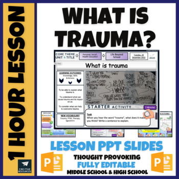 What is Trauma SEL Lesson by Cre8tive Resources | TPT