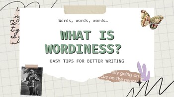 Preview of What is Wordiness? English Writing Presentation