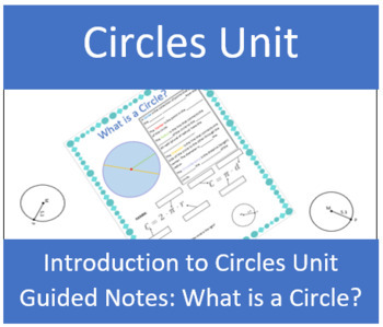 Preview of What is a Circle? Guided Notes