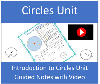 Preview of What is a Circle? Guided Notes with Video