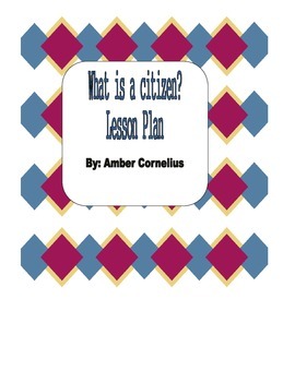 Preview of What is a Citizen Lesson {Common Core Aligned}