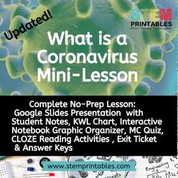 Preview of What is a Corona Virus (Covid-19) NO-Prep Mini-Lesson