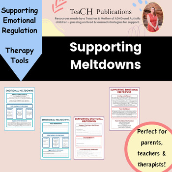Preview of What is a Meltdown & Meltdown Support Poster and Reflection Activity