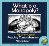 What is a Monopoly? | Reading Comprehension Activity! | Fo