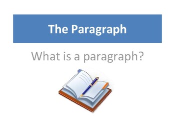 Preview of What is a Paragraph? A Guide for Writing a Well-Organized Paragraph