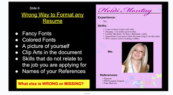 Preview of What is a Resume? Lesson