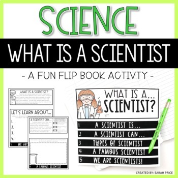 Preview of What is a Scientist? Flipbook Activities - 2nd & 3rd Grade Science Worksheets