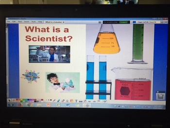 Preview of What is a Scientist?  Intro to Science - ActivInspire Flipchart w/ website links
